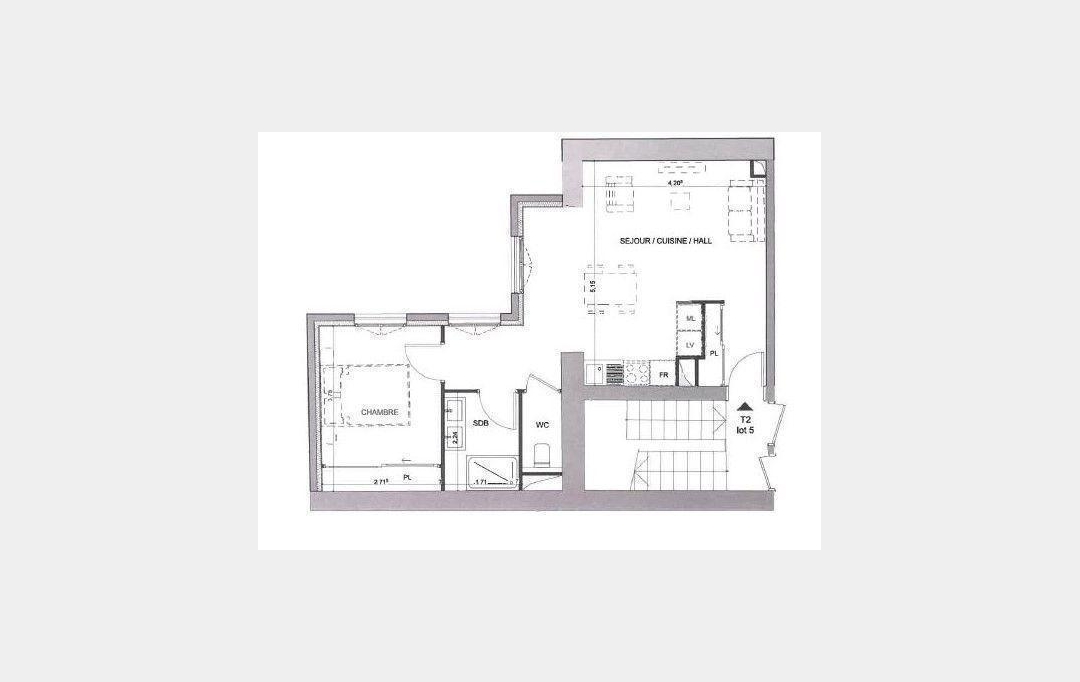 Annonces LYON 5EME : Appartement | LYON (69005) | 45 m2 | 273 000 € 